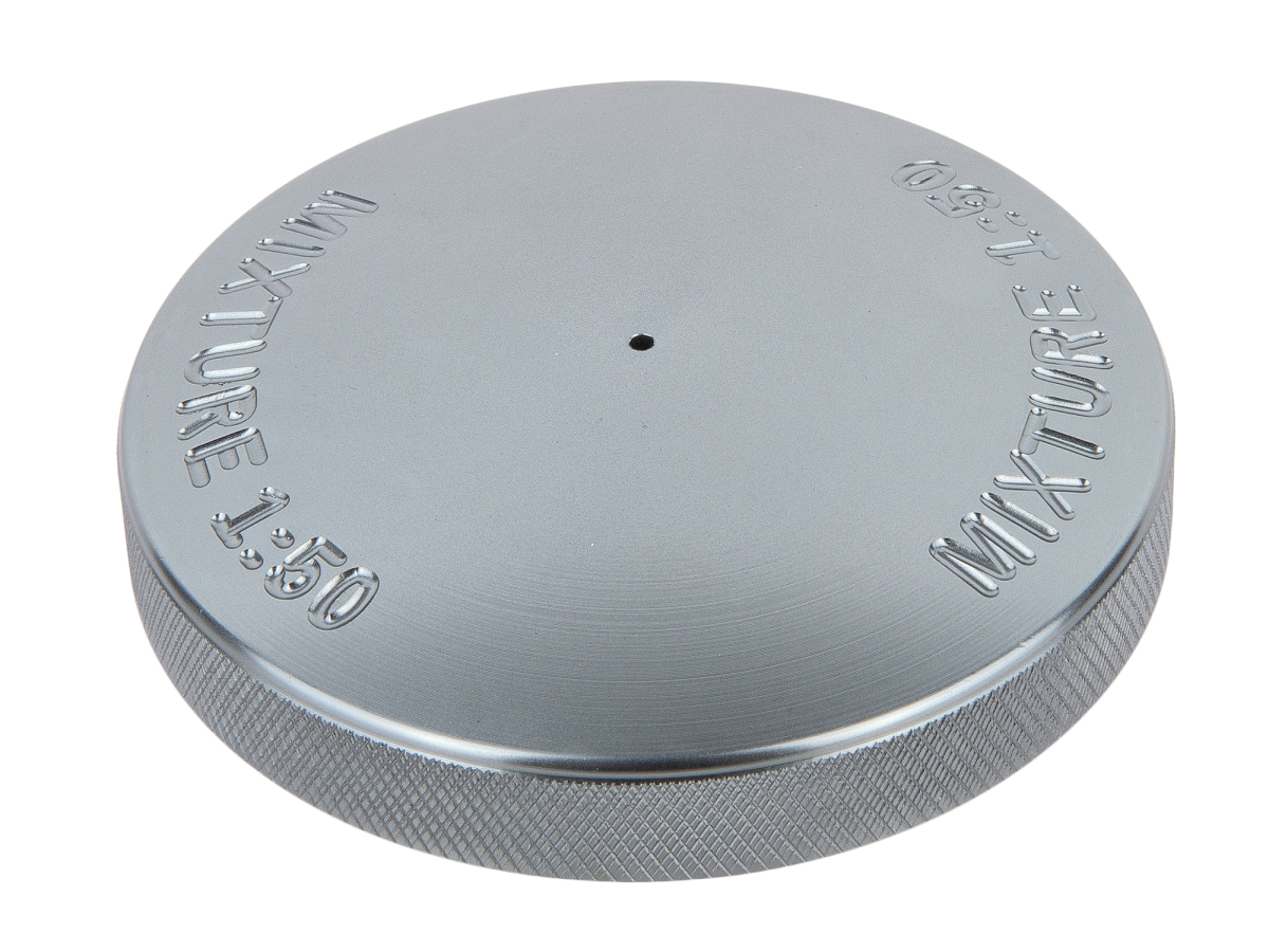 CNC Tankdeckel farbig eloxiert - V1 Titan