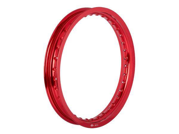 Breite 16 Zoll Custom-Felge (2,15) in Rot für Simson-Fahrzeuge