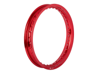 Felge 2,50 x 16 rot eloxiert für Simson Tuning