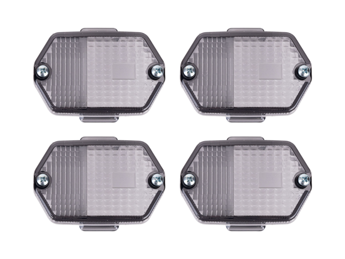 SET 4 schwarze Blinkergläser für SR0, SR80