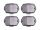 SET 4 schwarze Blinkergläser für SR0, SR80