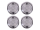 SET 4 Stück Schwarze Gläser für Blinker rund - S51, S50