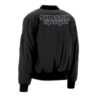 Pilotenjacke schwarz Motiv: Simson Lifestyle