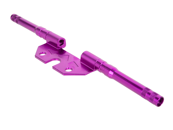 CNC Alu-Aufnahme für hintere Blinker (10mm) | S50, S51, S70 Lila