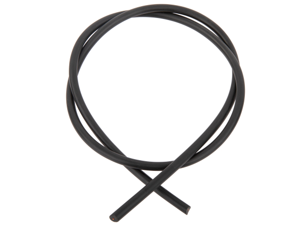 Hochvolt-Zündleitung schwarz 100 cm | Ø 7 mm PVC / Kupfer | passend für Simson
