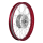 Speichenrad mit 1,5x16 Alufelge rot und Edelstahlspeichen