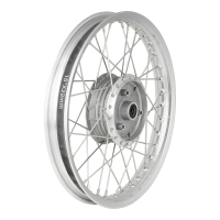 Speichenrad mit 1,5x16 Alufelge und Edelstahl-Speichen