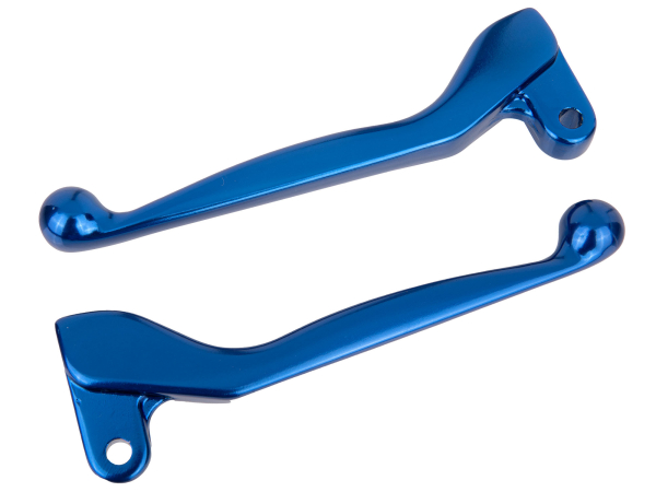 Handhebel Aluminium blau Eloxiert für S51, SR50 mit Bremslichtkontakt