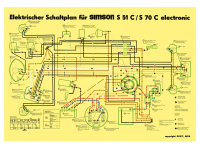 Simson Schaltplan für S51C, S70C 6V-Elektronic