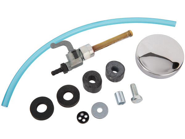 Befestigungssatz mit Benzinhahn & Tankdeckel für S50, S51, S70