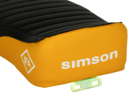 Enduro Sitzbank schwarz/gelb strukturiert für S50, S51, S70