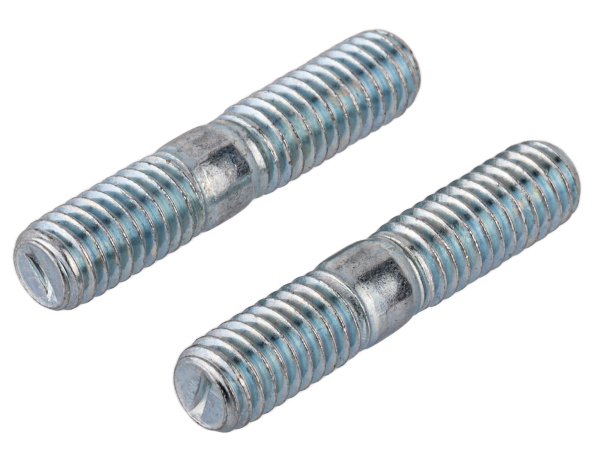 Set 2 Stück Stiftschraube für Zylinderflansch M6x18