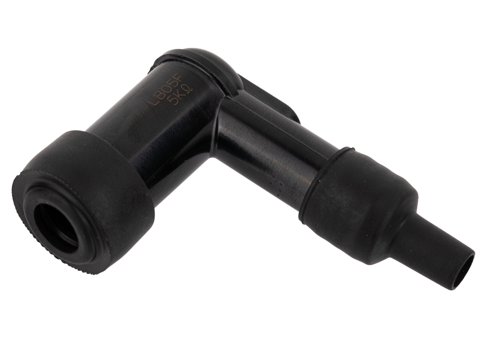 Zündkerzenstecker - 1 Kilo-Ohm - 90° Abgewinkelt, Spritzwassergeschützt