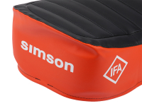 Enduro Sitzbezug schwarz /rot für S51E, S70E Sitzbank