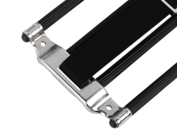 schwarzer Gepäckträger mit Riemen für Schwalbe, Habicht, Sperber